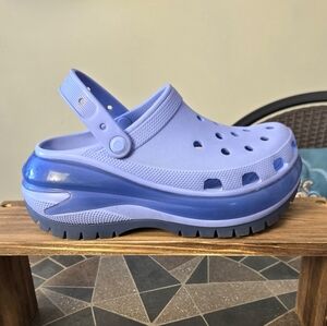 Crocs Mega Crush Platform Clogs in Moon Jelly